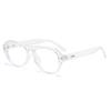European and American retro babes oval flat glasses women's advanced sense big face thin blush sunglasses sun protection sunglasses men