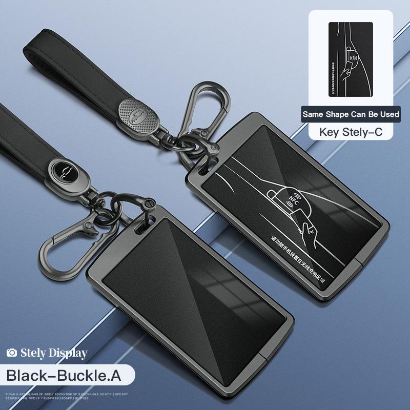 BYD Key Case for Tang DM/MAX/Song Pro/Qin PLUS/Yuan Cars - Full Wrap Shell Buckle