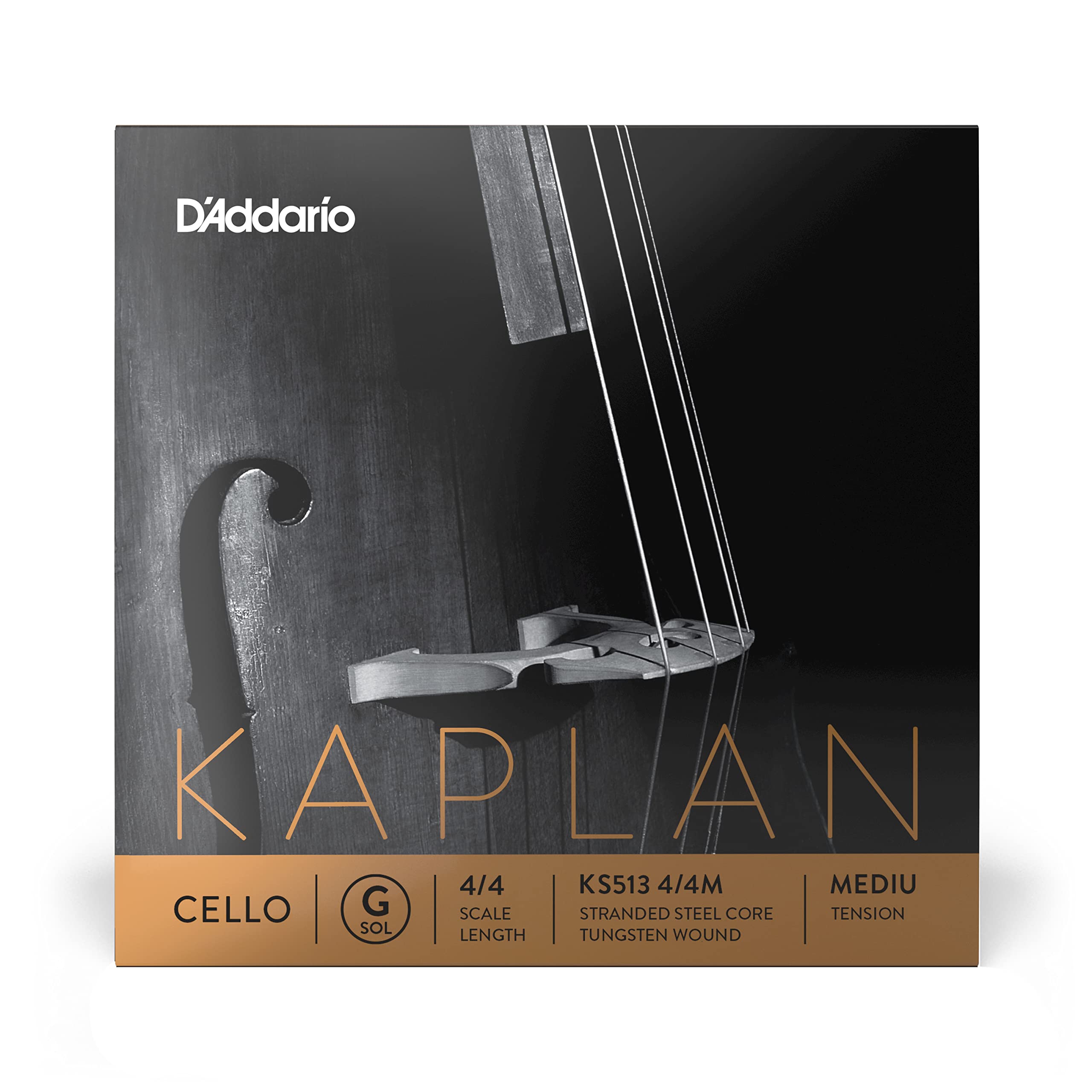 

Cello Rose String Kaplan KS513 Medium Tension D Addario G-String 4/4M []