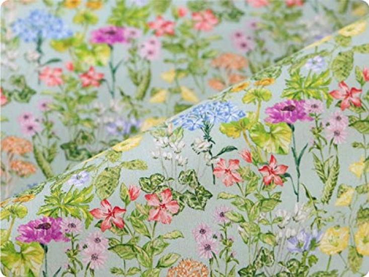 DDintex FLORET LONDON Cushion 45x45cm Cover, Poet's Meadow, Turquoise, [Liberty Print]