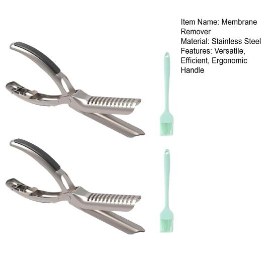Rippchenmembranentferner Edelstahl Fleischtrimmer Rippchenmembran-Entfernungswerkzeuge