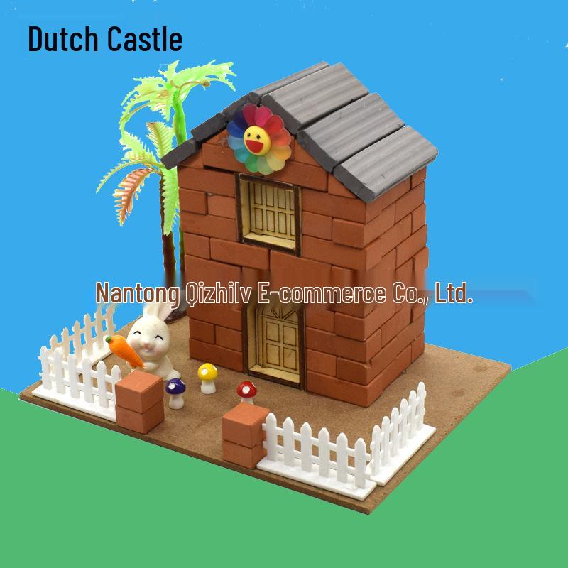 Little Bricklayer DIY Cement House Building Blocks - Educational Toy for Children