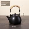Outdoor Indoor Charcoal Tea Kettle with Hook Glass Cup for Home Use