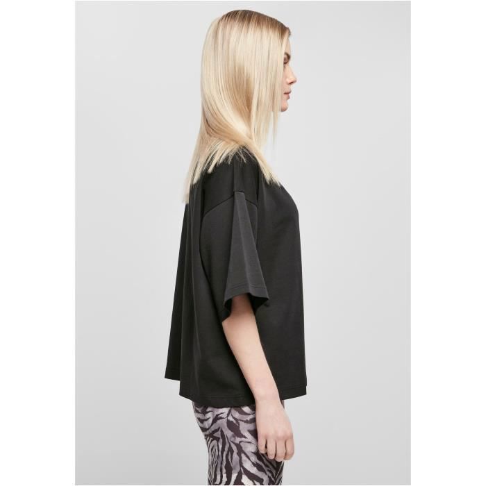 T-shirt Manches Courtes Femme Urban Classics Organic Heavy - Noir - 5XL