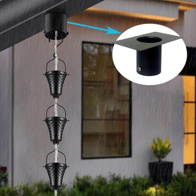 Rain Chain Gutter Installation Sturdy Ornament Garden Decor Metal for Backyard Yard Outdoor