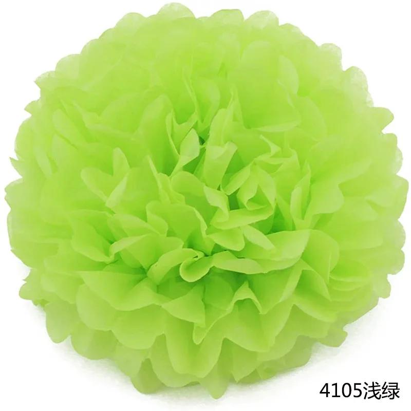 6-14inch(15-35cm) Handmade Tissue Party Flower Ball Decoration Paper Pompoms Wedding Decorative Baby Shower Birthday Favor Decor