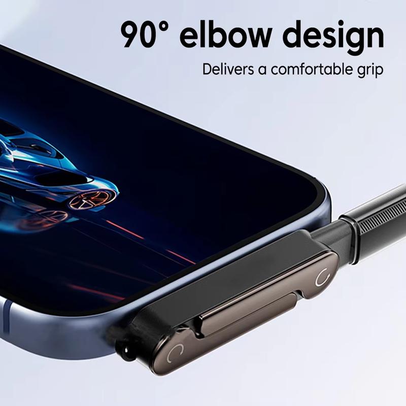 Type-C Phone Charging Bracket Adapter 240W Fast Charging OTG Type-C Male To USB-C Female Converter With Foldable Holder