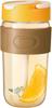 520ml Water Bottle with Carbonated Direct Borosilicate Wide Sports Drink Mug Popular for and Children Mango Straw, 2-Way Drinking, Drinking, Glass,