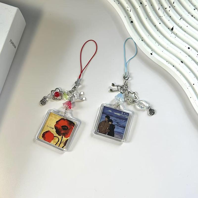 Anime Bilderrahmen Handykette Stil Mädchenhaft USB-Taschenanhänger Handyband Ins