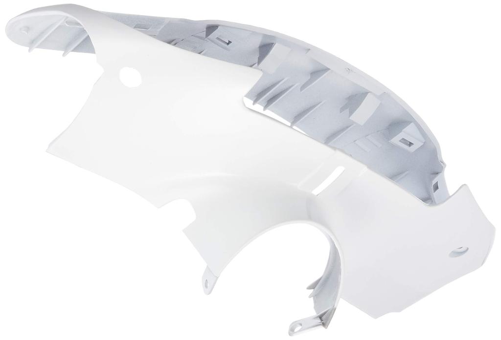 Bike Parts Center White Handlebar Cover with Light Cowl, Exterior Painted, for Yamaha Remote Control Jog/ZR Evolution JOG SA16J, 308409
