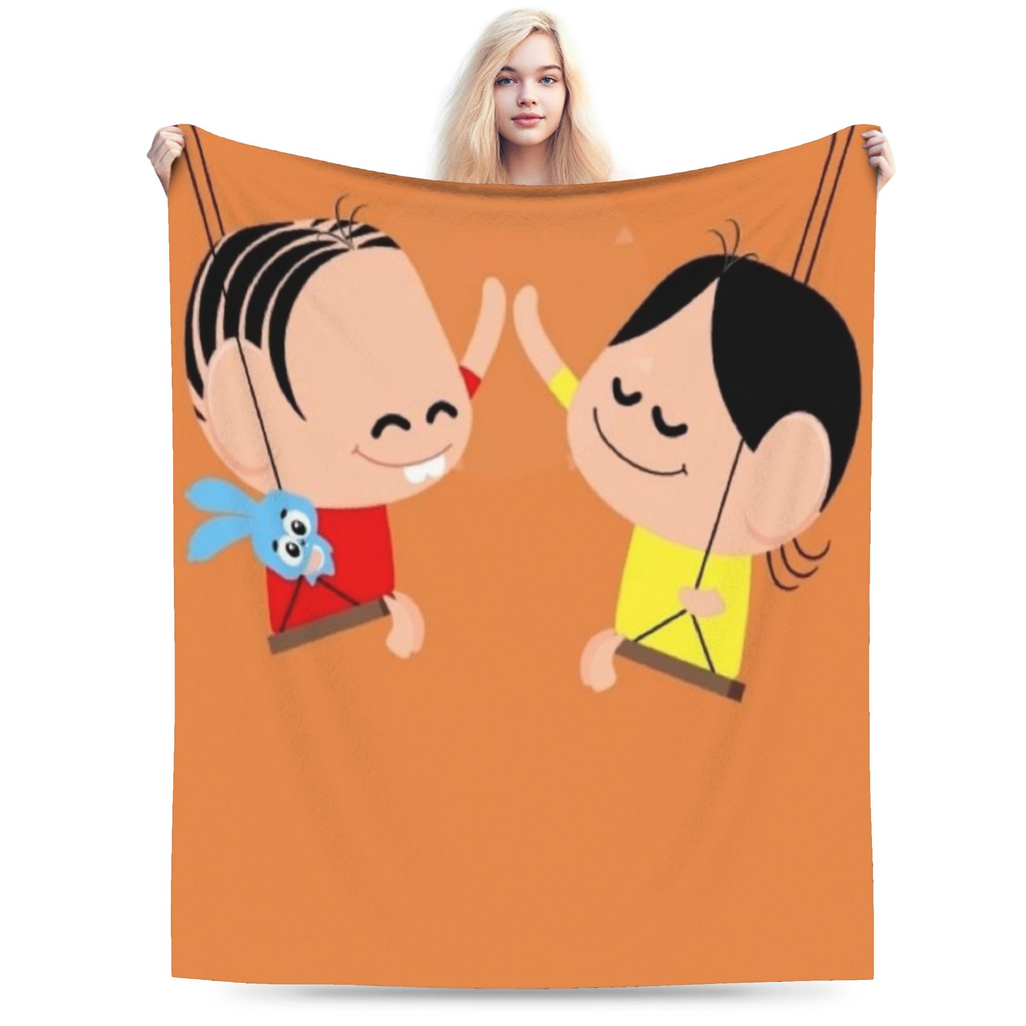 Anime Magali Festa Blanket Winter Soft Cozy Throw Blanket For Girls Outdoor Flannel Bedspread Bed Cover 100x150cm