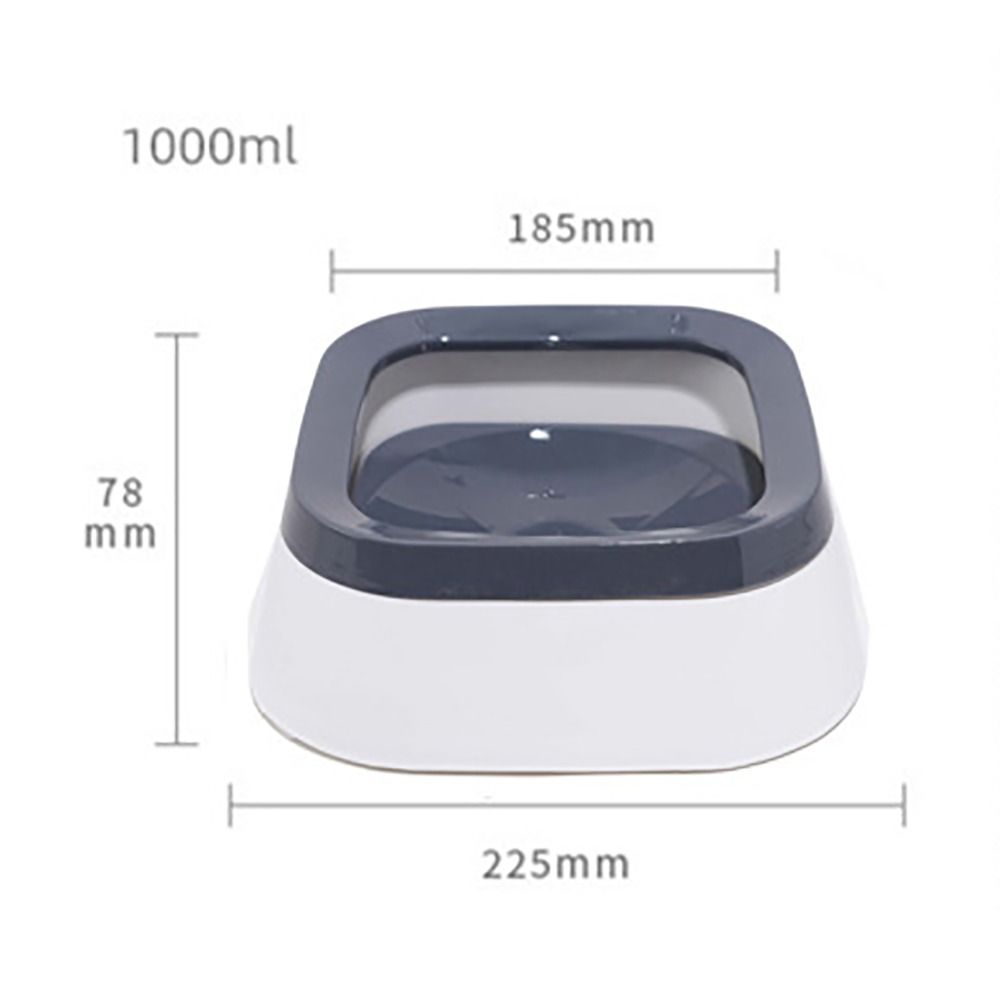 Kunststoff Haustier Wasser Fütterung Schüsseln 1L Hund Wasser Trinken Schüssel Hunde Anti-splash Wasser Schüssel Outdoor