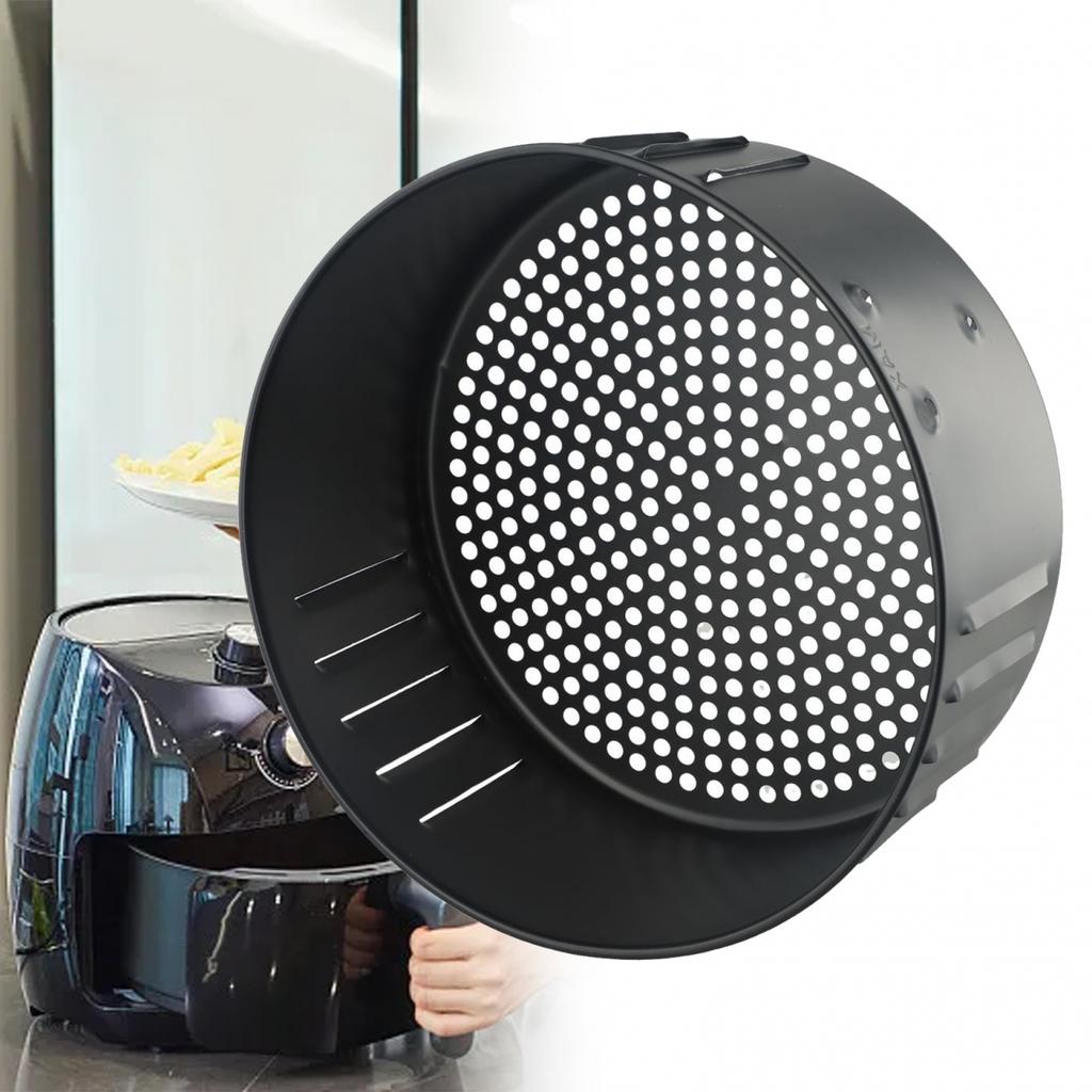 For Air Fryer Basket Tool Air Fryer Black Cast Iron Roasting Cooking Tool