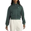 Jordan Retro Sports Zip-Up Jacket With Stand Collar Women Jacket Peacock-Green FV7105-366