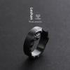 Ring Men's Tide Advanced Sense Index Finger Female Couple Ring Niche Design Titanium Steel Does Not Fade