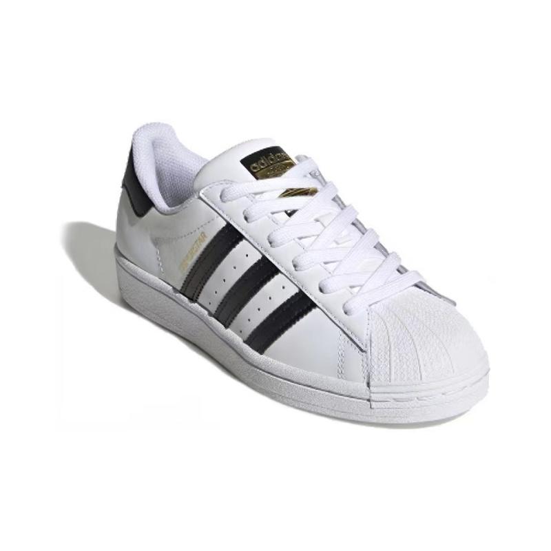 Adidas נעלי סניקרס לילדים Superstar Cloud White Core Black Gold GS FU7712