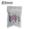 20pcs/Bag Plastic Golf Tee With Red/Black/Blue/Pink/Green Stripe Marking, Durable, Golf Supplies