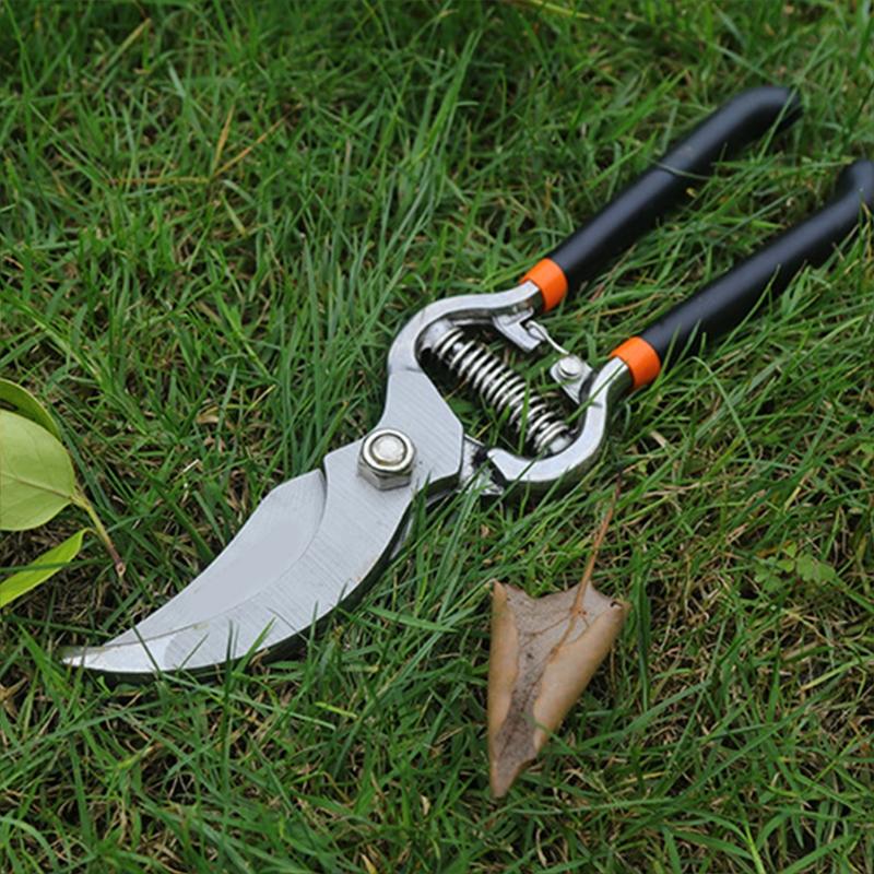 Portable Steel Garden Pruning Clippers for Trimming Plants & Hydroponic Herbs Fruit Trees Pruning Shears Anti-Rust