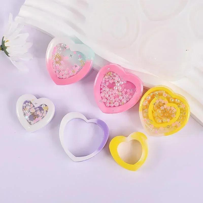 Resin Shaker Silicone Molds DIY Heart Shape Mold Silicone Epoxy Resin Mold Jewelry Tools Jewelry Accessories