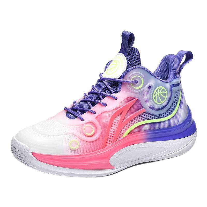Friction Sound Basketball Shoes Youth Casual Sneakers Student Competition Sneakers Fashion Luminous Breathable Running Shoes