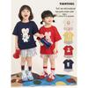 Youyou Girls' Cartoon Print Short Sleeve & Shorts Set