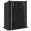 Firewood Rack with Rain Cover 150 x 80 x 200 cm Galvanized Steel