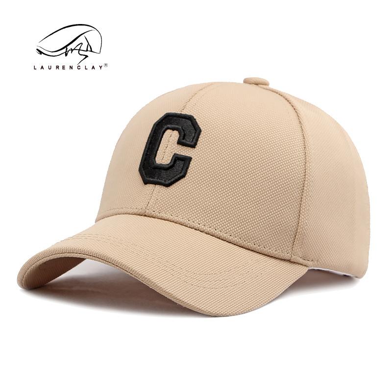 New Big Head Circumference Hat Men's and Women's Embroidery C Letter Hard Top Baseball Cap Sunshade Sun Protection Cap
