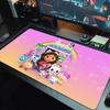 Gabby Dollhouse Color Mouse Pad Large Gaming Table Cushion Non-slip Laptop Tablet Big Mousepad XXL Mat Mini PC Playmat With Lock edge