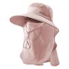 Sun Protection Cap With Neck Cover For Women Autumn Sun Shield Adjustable Wide Brim Fishing Hat