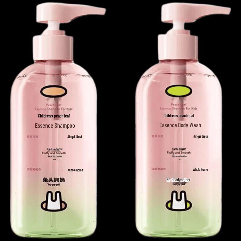 TUTUMAMA Kids Peach Leaf Essence Shampoo & Body Wash Set