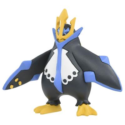 TAKARA TOMY Moncolle Figure Ages 4 and Meets Toy Safety ST Mark Certified "Pokémon MS-57 Empoleon" Pokémon Toy, Up, Standards,