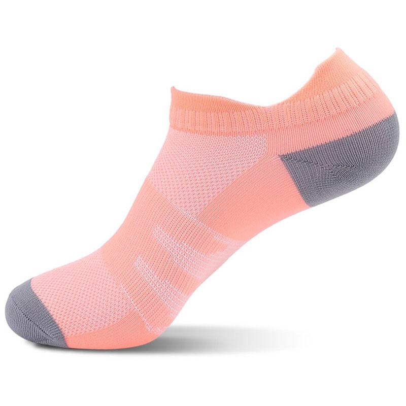 

Спортивні шкарпетки для бігу Чоловічі/жіночі барвисті тонкі дихаючі швидковисихаючі спортивні шкарпетки для велоспорту марафон фітнес короткі низькі шкарпетки до щиколотки Women US 6-9 EU34-38 рожевий