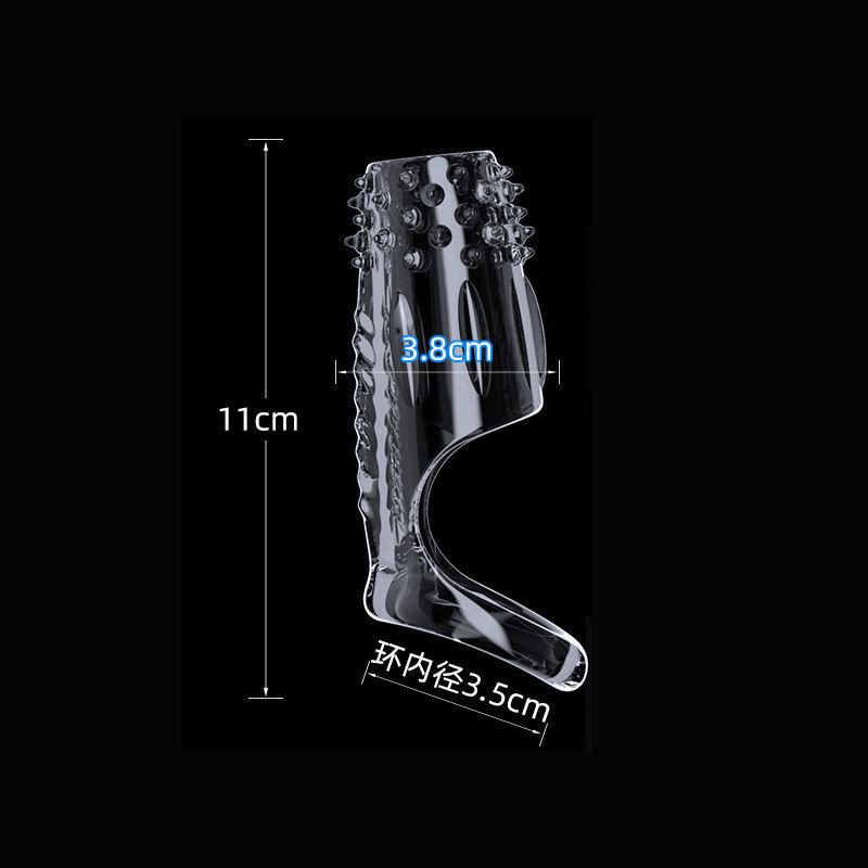 Penis Sleeve Vibrating Cock Ring Adult Sex Toys For Men Reusable Cock Sleeve Couple Vibrator Delay Ejaculation Stronger Erection