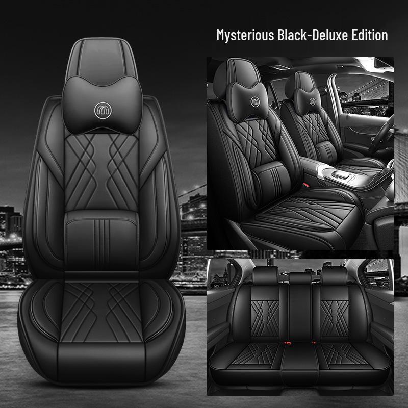 Universal 25-Year Car Seat Cushion - All-Season, Full Leather Cover, Hot-Selling