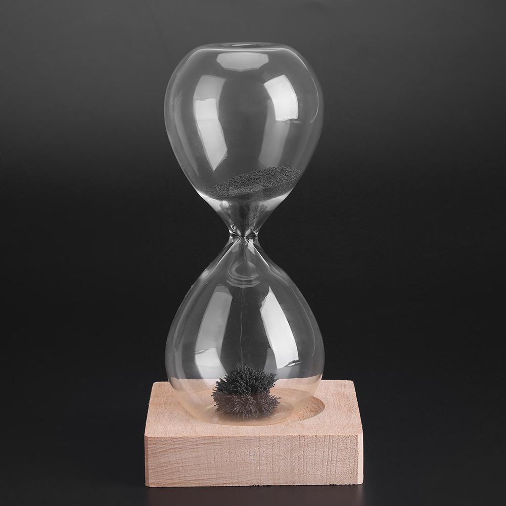 Magnetic Sand Timer Hourglass,   Glass Sand Timer with Magnetic  , Funny   Desk Decoration Display