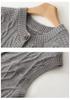 Women's Early Autumn Cashmere Cable Knit Sleeveless Vest Sweater Top