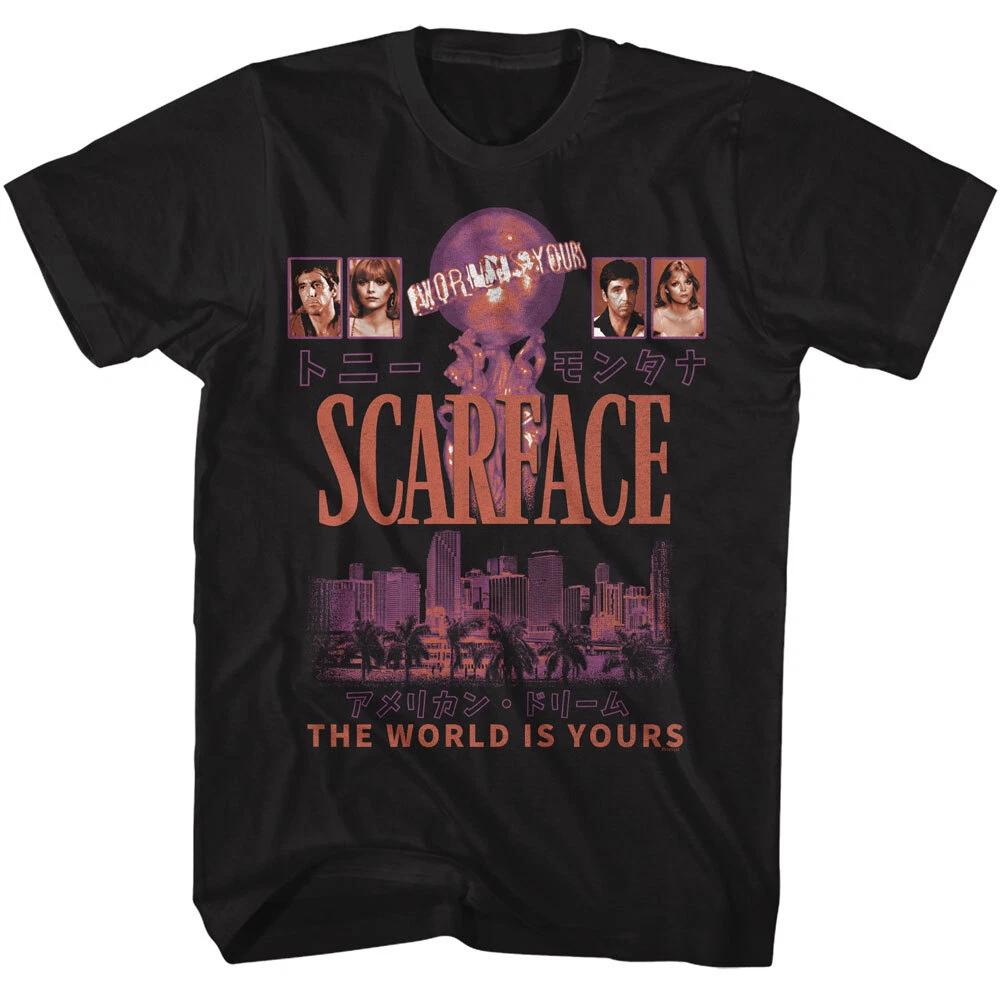 Scarface Miami FL Elvira Hancock Tony Montana The World Is Yours Men s T Shirt 3XL