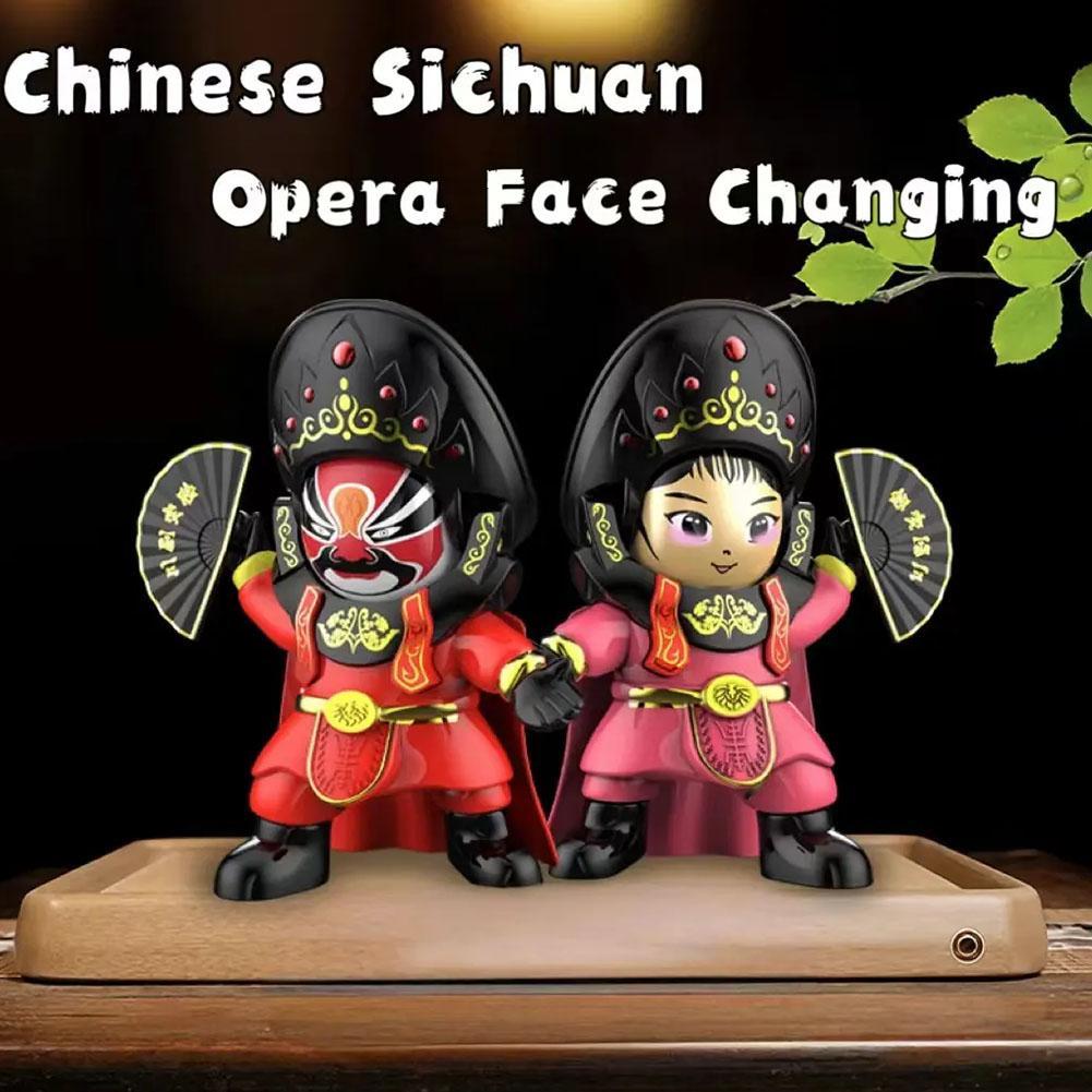 Sichuan Opera Face Changing Doll Chinese Style Creative Relief Pendant Doll Stress Gift Toy Z2F4