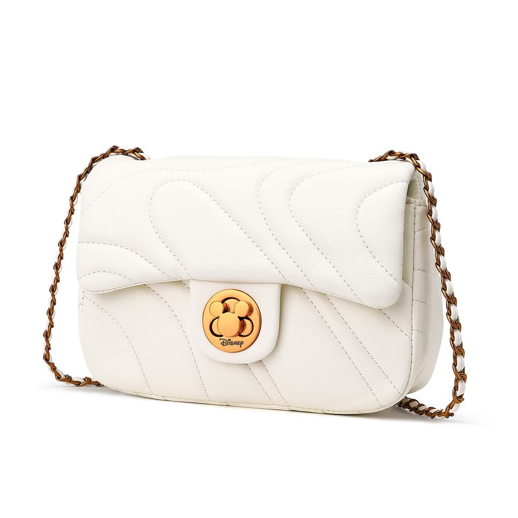 New Disney Mickey Series PU Shoulder Bag Crossbody Bag Women's Black/White BMK-71424M