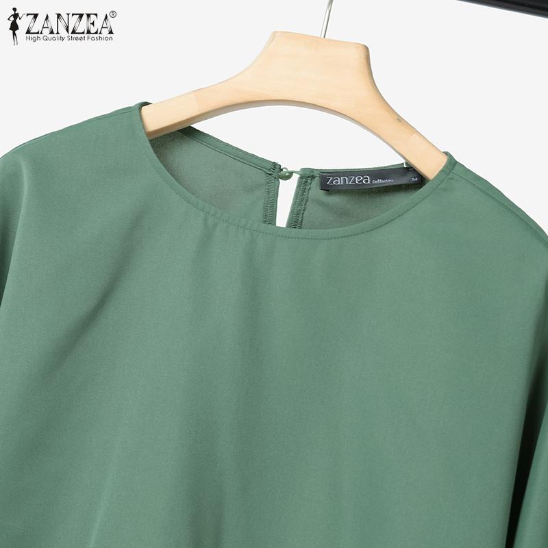 ZANZEA Bluză cu mâneci 3/4 pentru femei și fuste lungi, seturi de costume din două piese de vară