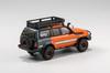 Gaincorp Products Scale Toyota Land Cruiser LC80 Version LHD Finished Model 1/64 Off-Road Orange/Gray KS-014-120