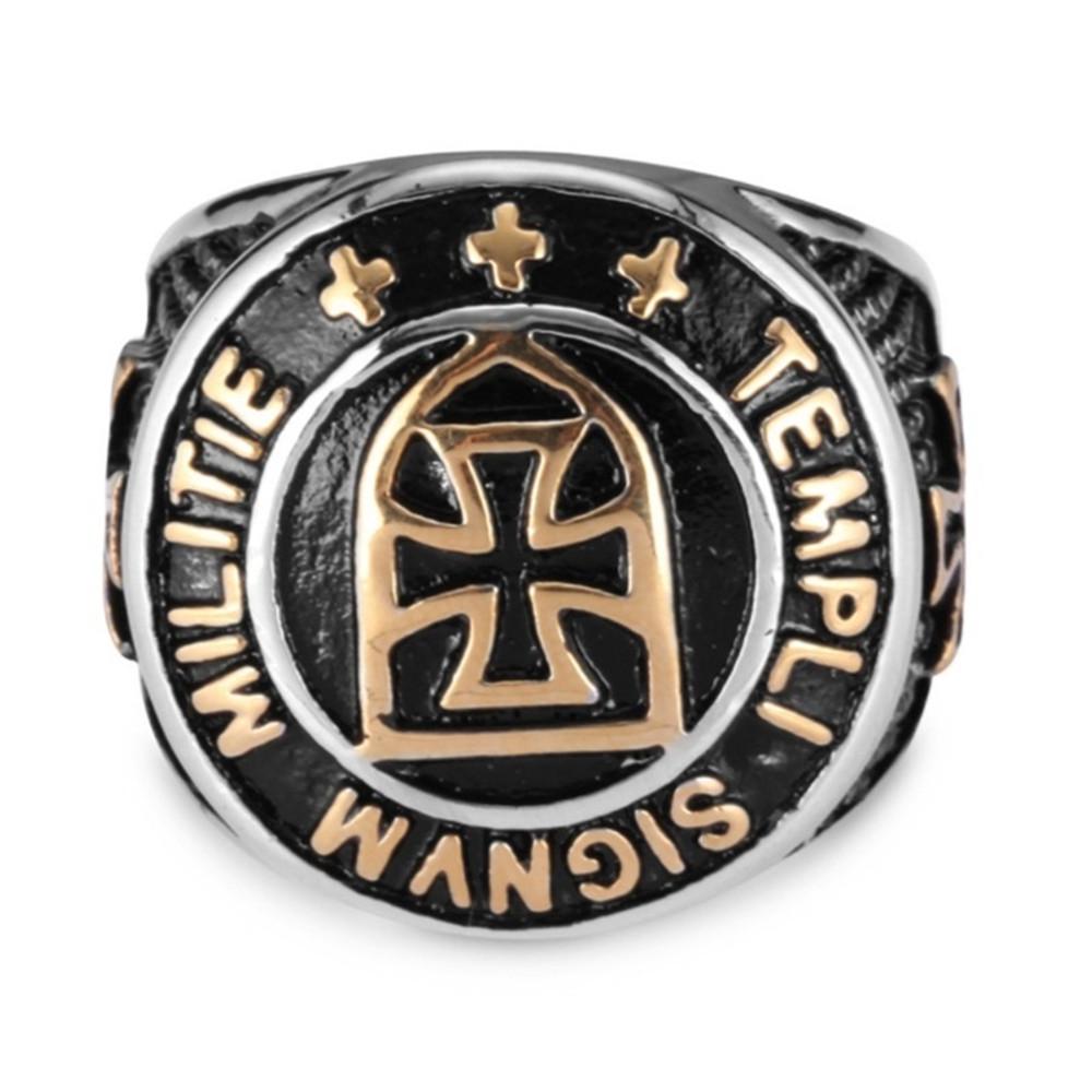 Retro Trendy Cross Men's Domineering Letter Ring