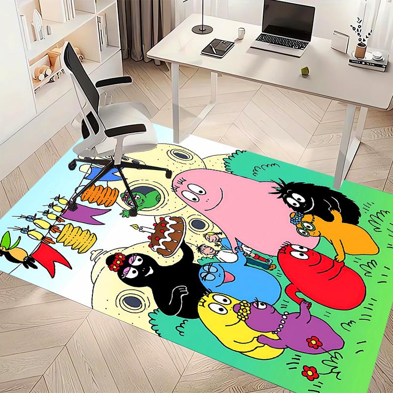 Barbapapa1 Printed Absorbent Washable Carpet, Non-Slip Bathroom Mats, Kitchen Rugs, Yoga Mat,Living Room Entrance, Camping Picnic Rugs