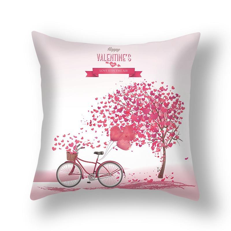 New Valentine's Day Pillow Cover Home Pillow Cushion Sofa Cushion Linen Pillow Cover