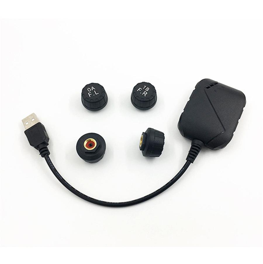 USB TPMS External Sensor Car Tire Pressure Monitoring System Fit Android Radio