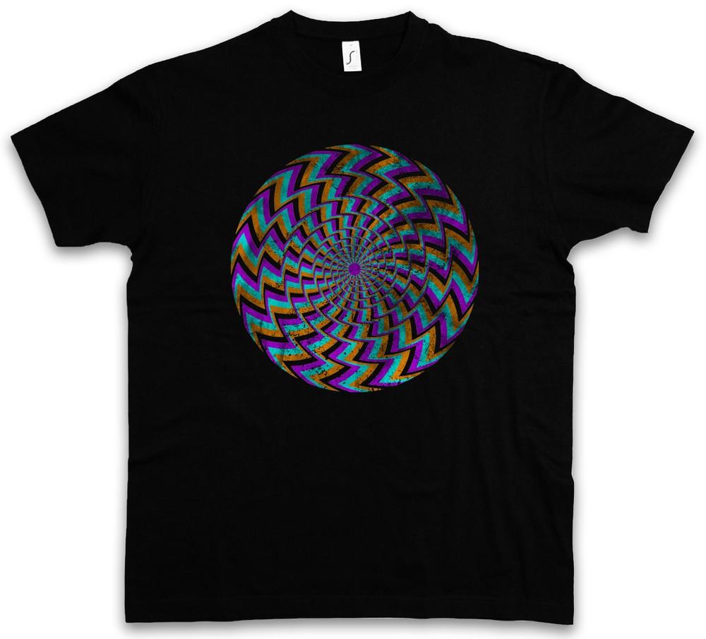 

HYPNO SPIRAL II T-SHIRT Labyrinth Mystic Hypnotic Esoterik Circle 2XL