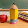 Novelty Pencil Can Holder, Insulated Sleeve for 12oz Beverage, Funny Drink Cooler for BBQ Party, Gift for Teacher Men
