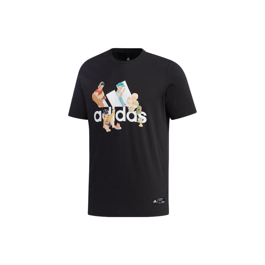 Adidas Set in Sleeve T Shirt Men's Black GL0398