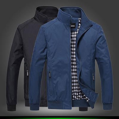 Herrjackor Herrjacka Casual Jacka av hög kvalitet våren Regular Slim Jacket Coat