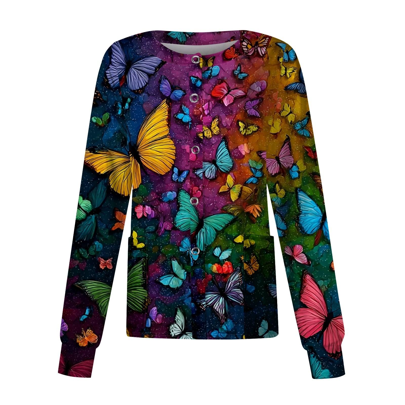 

Женский повседневный кардиган с длинными рукавами на одной пуговице, защитный костюм с животным принтом XXXL жёлтый